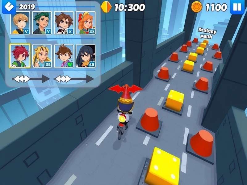 Speedy Dash Pro strategy guide showing optimal path through obstacles