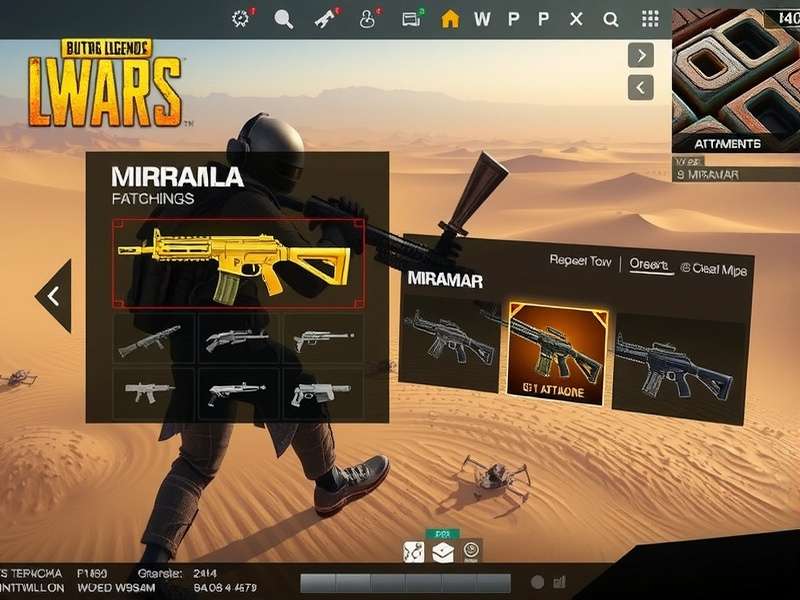 PUBG War Legends inventory management interface