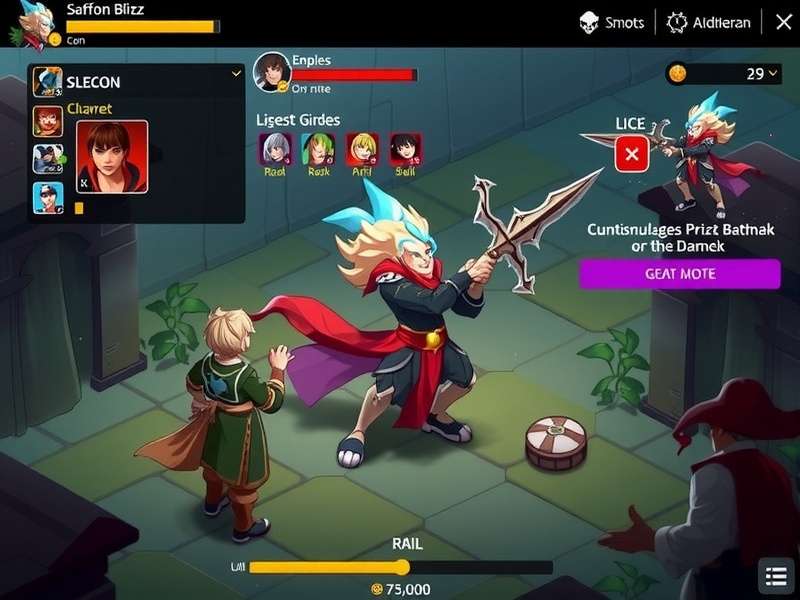 Saffron Blitz Sovereign gameplay screenshot showing character combat