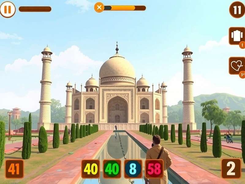Taj Adventure Explorer puzzle solving interface