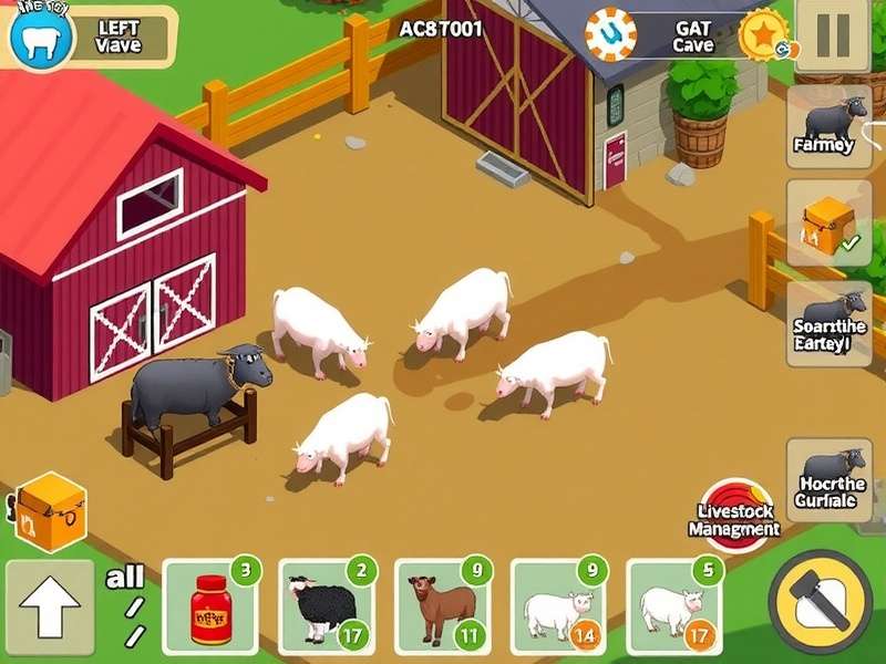 Pixel Farm Adventure User Interface
