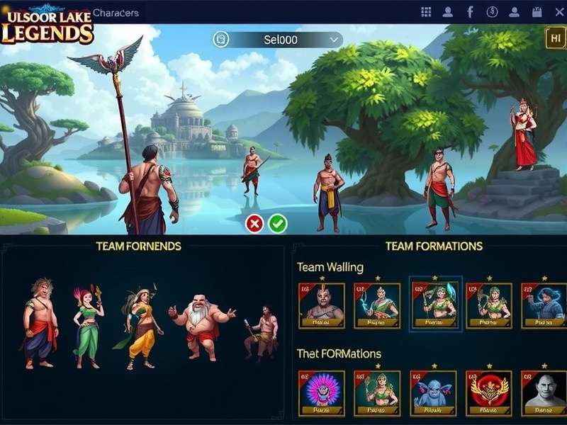 Ulsoor Lake Legends gameplay screenshot showing characters and environment