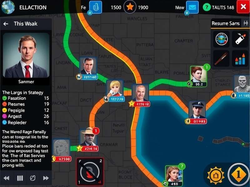 Northeast Scammers strategy map with multiple gameplay elements