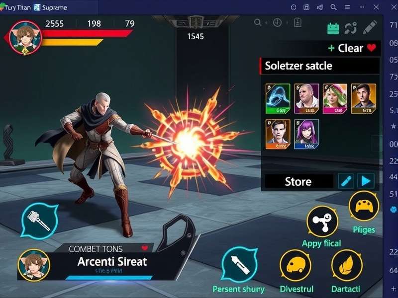 Fury Titan Supreme gameplay screenshot showing character combat