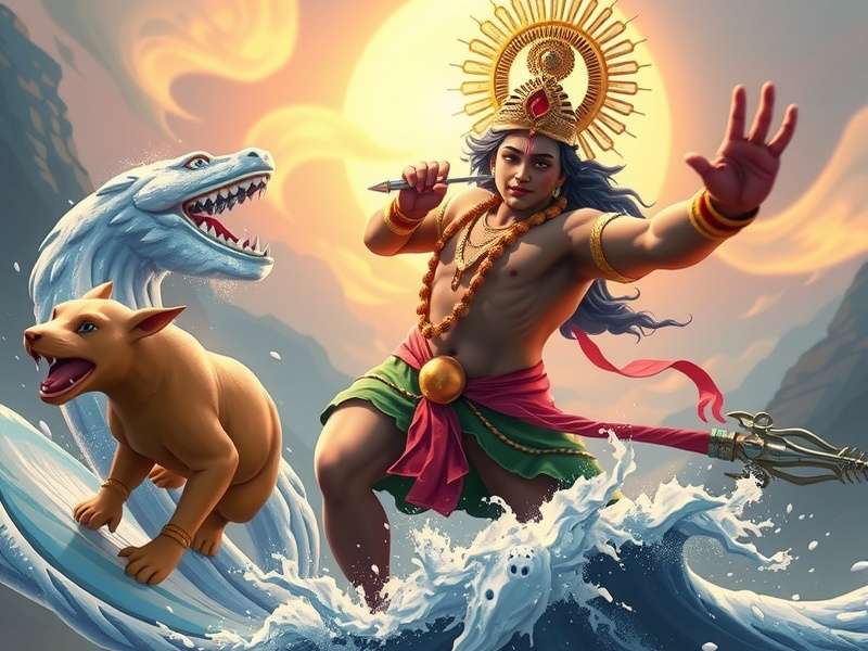 Cultural festival event in Krishna Wave Warrior celebrating Hindu traditions