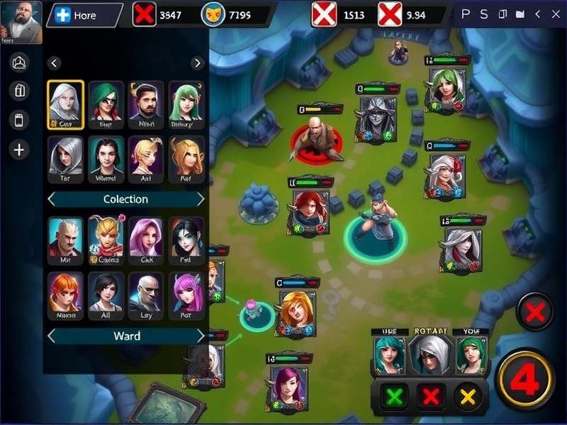 CL Champion S Arena character selection screen showing diverse hero options