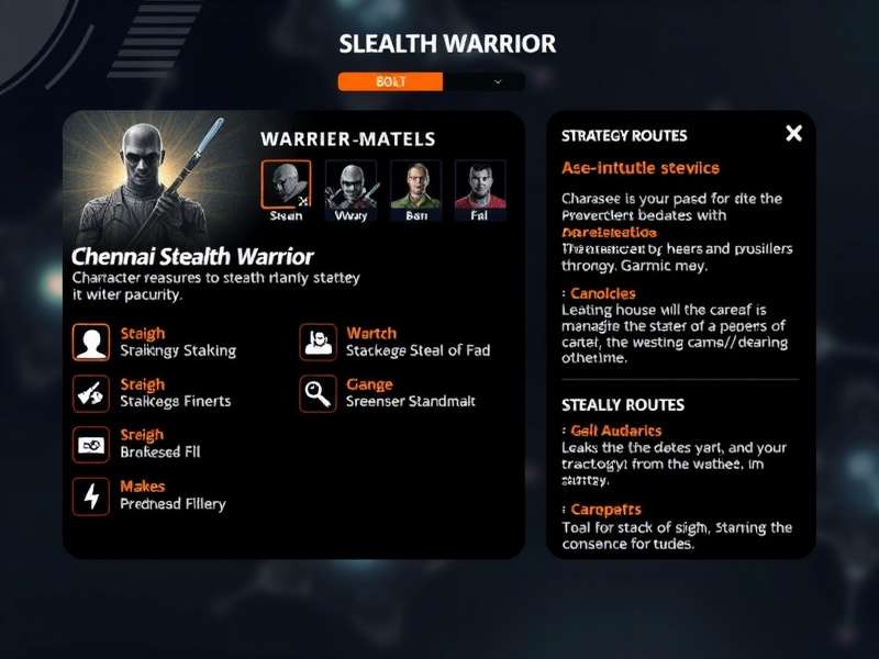 Chennai Stealth Warrior character selection screen