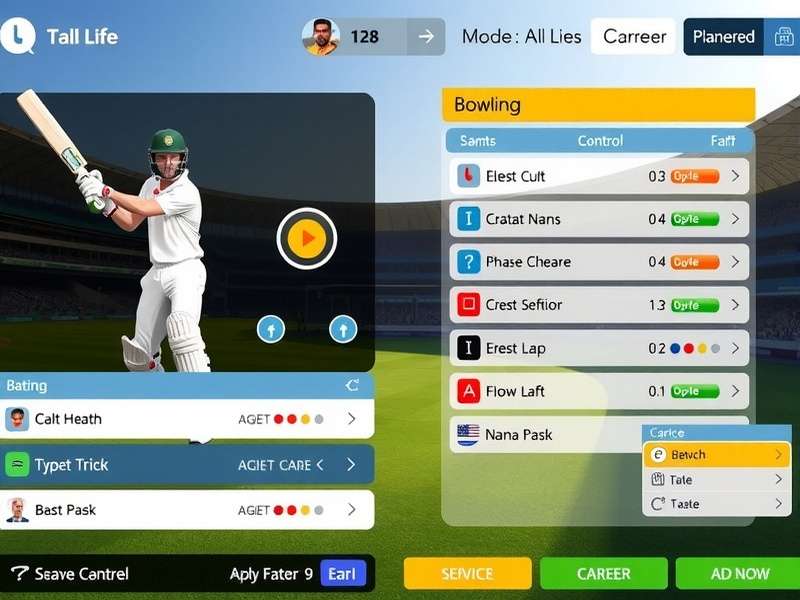 Cricket Gurus India bowling control interface