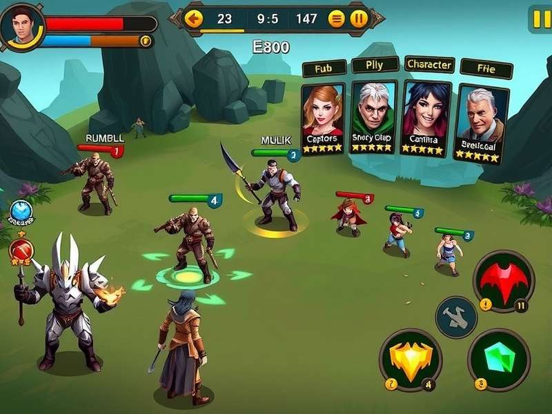 Cumin Battle Dominator gameplay screenshot showing character selection and battle interface