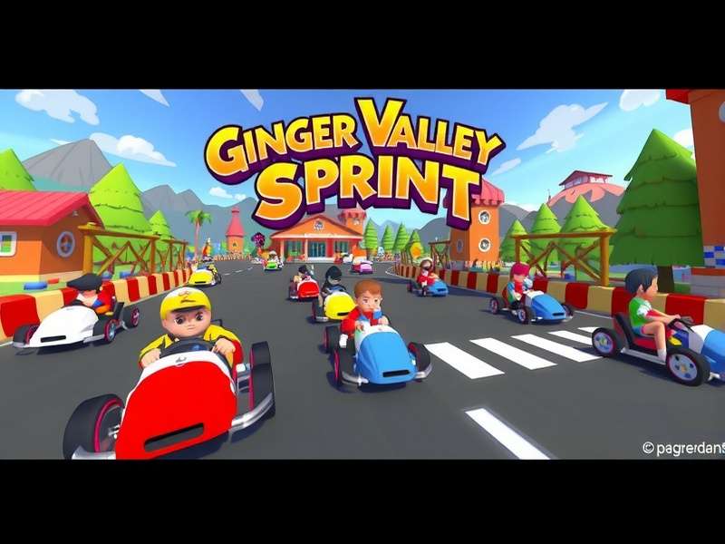 Ginger Valley Sprint character selection screen showing diverse racers