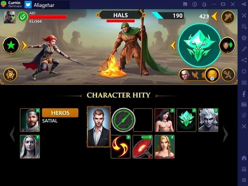 Cumin Battle Dominator character selection screen showing diverse hero options