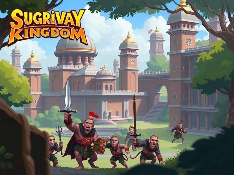 Sugriva S Monkey Kingdom gameplay screenshot showing kingdom building