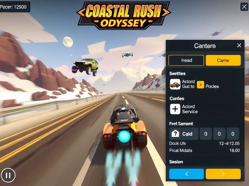 Coastal Rush Odyssey development team working on the game