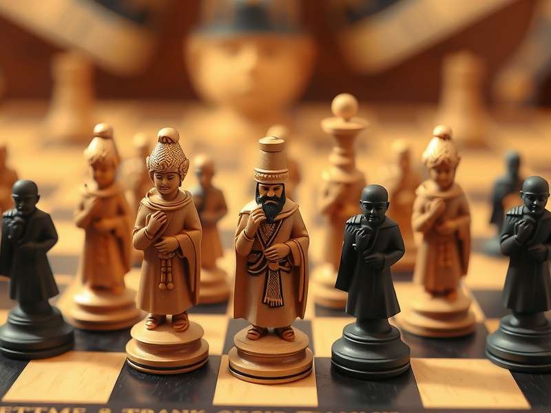 Supreme Sikh Chess Gladiator Game Board Supreme Sikh Chess Gladiator game board with traditional Sikh-inspired pieces