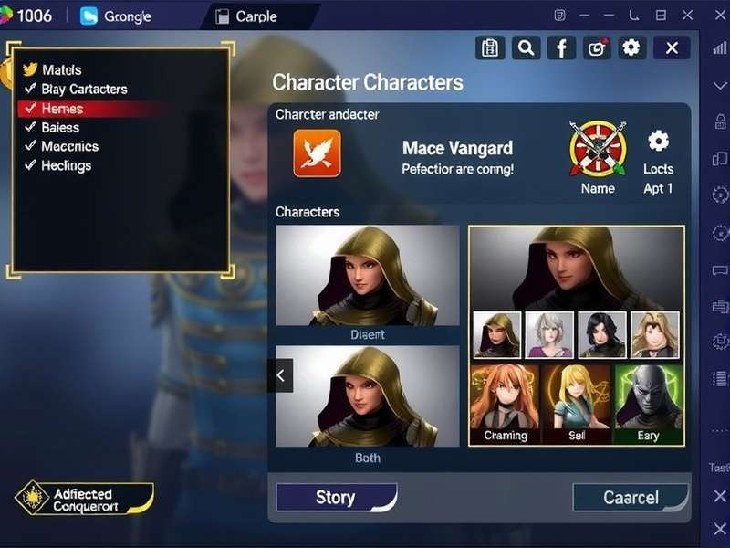 Mace Vanguard Conqueror Pro gameplay screenshot showing character combat