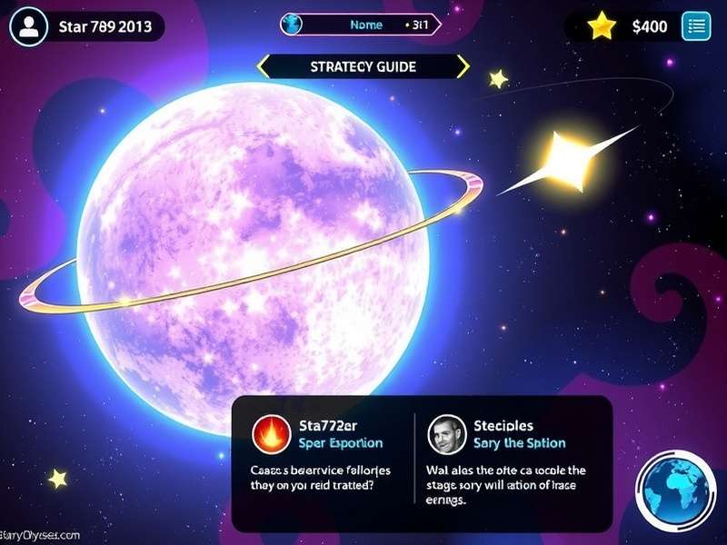 Starry Odyssey Rush strategy guide infographic