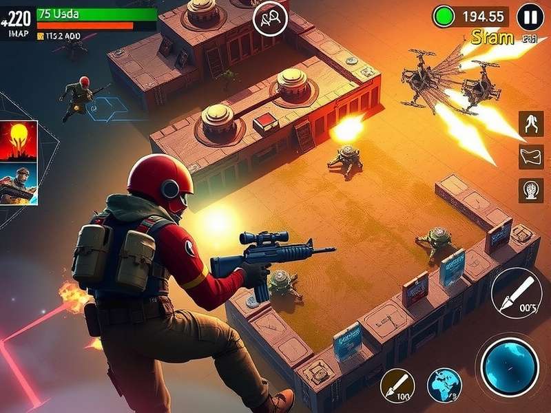 Fire Warzone Commander Strategic Gameplay Fire Warzone Commander strategic gameplay showing map awareness