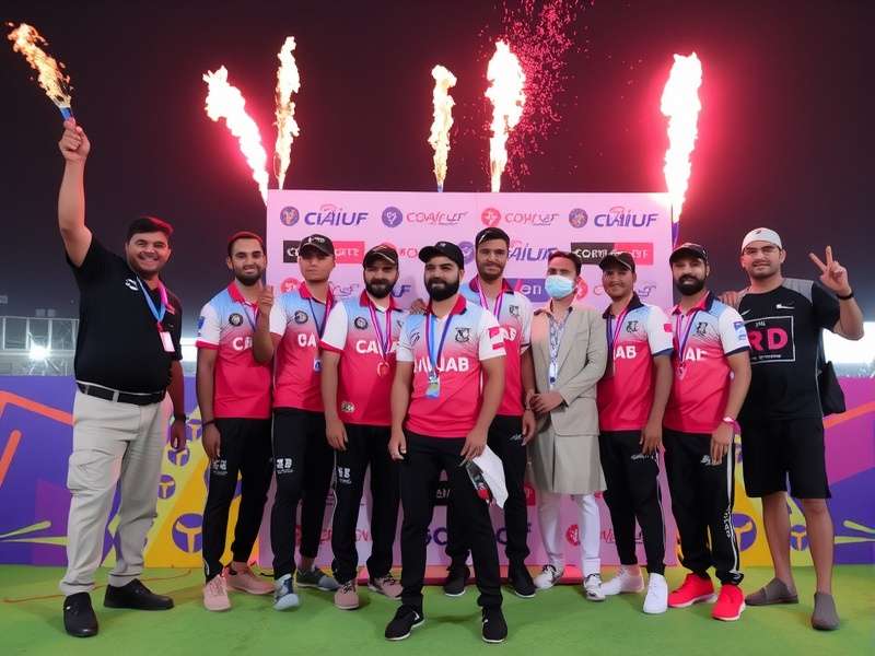 CODWF Punjab Gladiators celebrating tournament victory